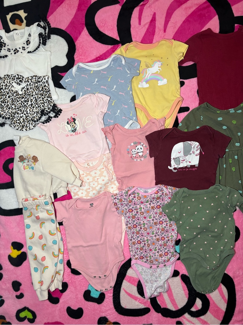 Large baby girl clothing bundle
